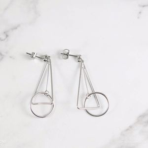 Geometric Dangle Single Earrings